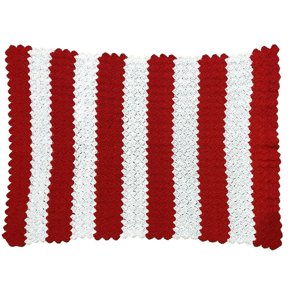 Handmade crochet striped